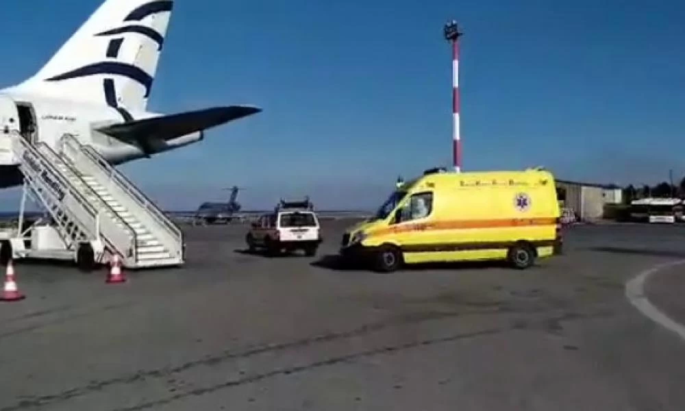 Ηράκλειο Κρήτης: Ασκηση του ΕΚΑΒ για ύποπτο κρούσμα κορωνοϊού